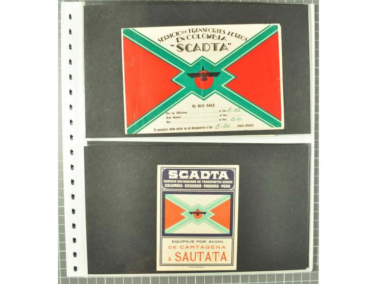 1920/29, Sammlung Scadta und Ausgaben der CCNA, ungebraucht, postfrisch, gestempelt und auf Brief, dabei reichhaltig die Kons