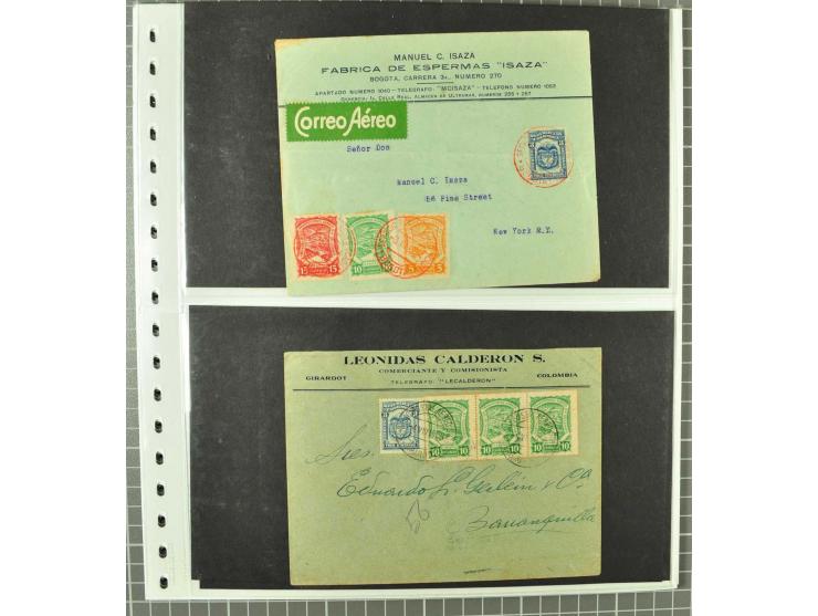 1920/29, Sammlung Scadta und Ausgaben der CCNA, ungebraucht, postfrisch, gestempelt und auf Brief, dabei reichhaltig die Kons