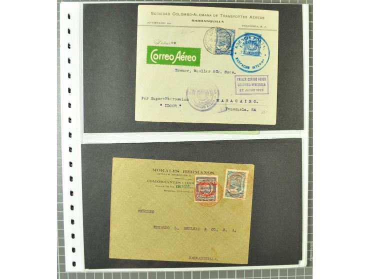 1920/29, Sammlung Scadta und Ausgaben der CCNA, ungebraucht, postfrisch, gestempelt und auf Brief, dabei reichhaltig die Kons