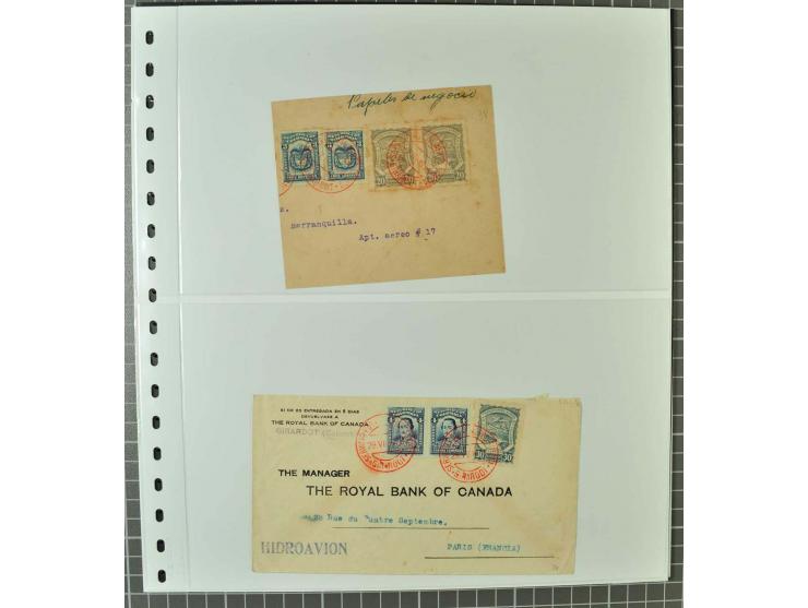 1920/29, Sammlung Scadta und Ausgaben der CCNA, ungebraucht, postfrisch, gestempelt und auf Brief, dabei reichhaltig die Kons