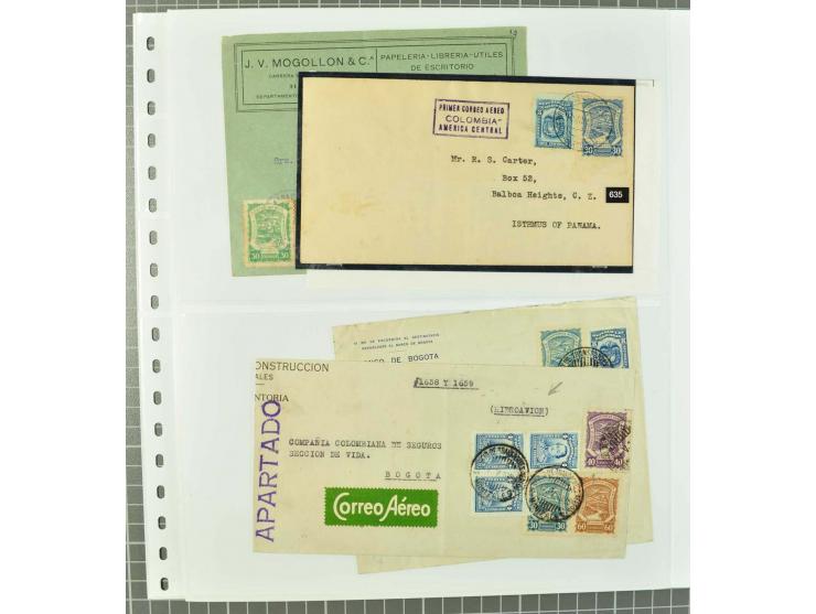 1920/29, Sammlung Scadta und Ausgaben der CCNA, ungebraucht, postfrisch, gestempelt und auf Brief, dabei reichhaltig die Kons