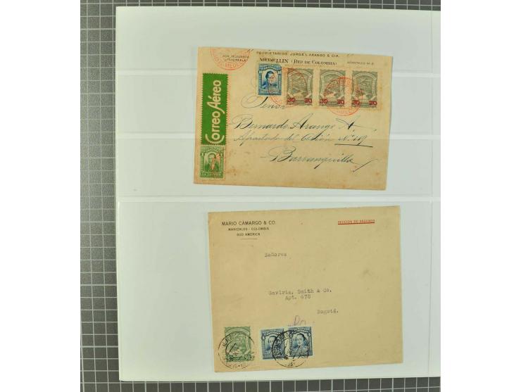 1920/29, Sammlung Scadta und Ausgaben der CCNA, ungebraucht, postfrisch, gestempelt und auf Brief, dabei reichhaltig die Kons