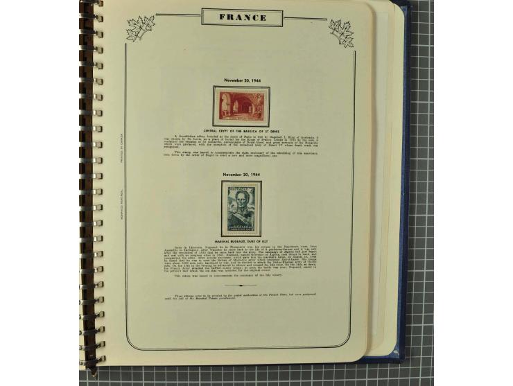 1849/1980 (ca.), umfangreiche Partie in4 großen Kartons, dabei Frankreich mit u.a. Mi.-Nr. 128-35 und Bl.3, viel UNO, USA, be