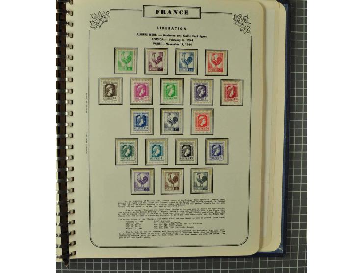 1849/1980 (ca.), umfangreiche Partie in4 großen Kartons, dabei Frankreich mit u.a. Mi.-Nr. 128-35 und Bl.3, viel UNO, USA, be