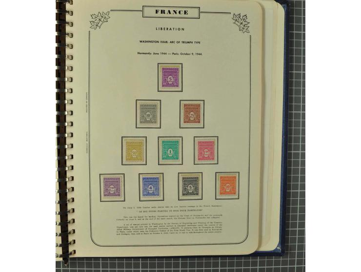 1849/1980 (ca.), umfangreiche Partie in4 großen Kartons, dabei Frankreich mit u.a. Mi.-Nr. 128-35 und Bl.3, viel UNO, USA, be