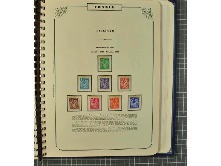 1849/1980 (ca.), umfangreiche Partie in4 großen Kartons, dabei Frankreich mit u.a. Mi.-Nr. 128-35 und Bl.3, viel UNO, USA, be