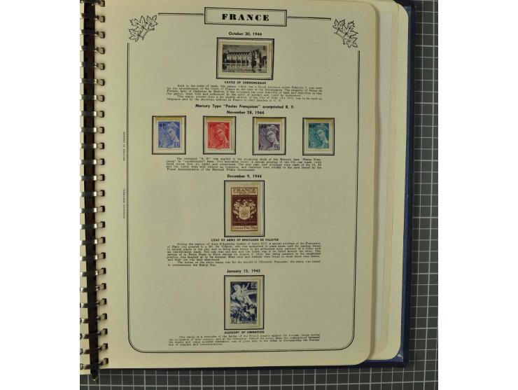 1849/1980 (ca.), umfangreiche Partie in4 großen Kartons, dabei Frankreich mit u.a. Mi.-Nr. 128-35 und Bl.3, viel UNO, USA, be