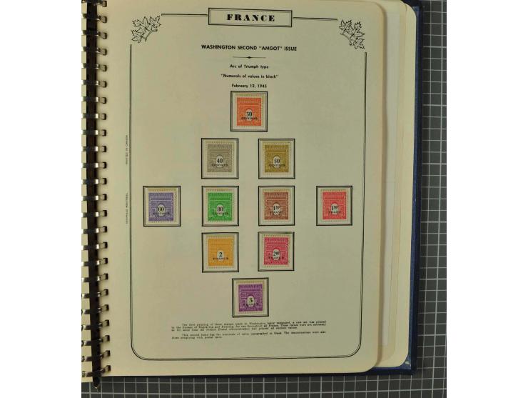 1849/1980 (ca.), umfangreiche Partie in4 großen Kartons, dabei Frankreich mit u.a. Mi.-Nr. 128-35 und Bl.3, viel UNO, USA, be