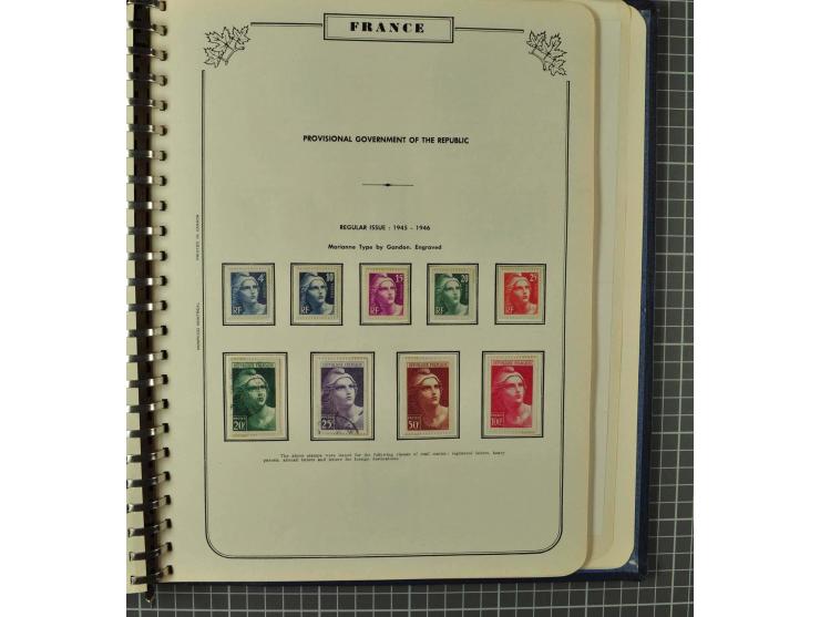 1849/1980 (ca.), umfangreiche Partie in4 großen Kartons, dabei Frankreich mit u.a. Mi.-Nr. 128-35 und Bl.3, viel UNO, USA, be