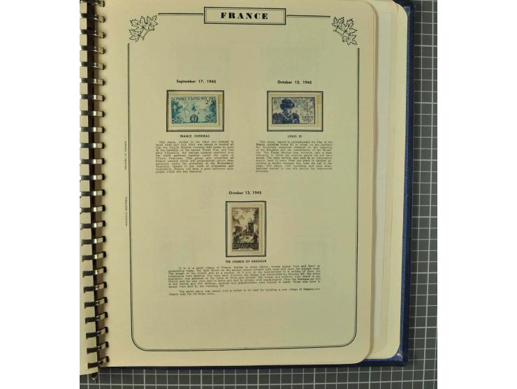 1849/1980 (ca.), umfangreiche Partie in4 großen Kartons, dabei Frankreich mit u.a. Mi.-Nr. 128-35 und Bl.3, viel UNO, USA, be
