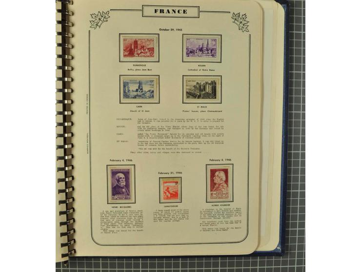 1849/1980 (ca.), umfangreiche Partie in4 großen Kartons, dabei Frankreich mit u.a. Mi.-Nr. 128-35 und Bl.3, viel UNO, USA, be