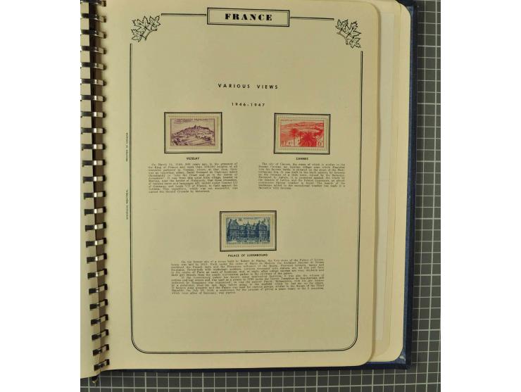 1849/1980 (ca.), umfangreiche Partie in4 großen Kartons, dabei Frankreich mit u.a. Mi.-Nr. 128-35 und Bl.3, viel UNO, USA, be