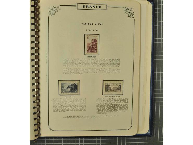 1849/1980 (ca.), umfangreiche Partie in4 großen Kartons, dabei Frankreich mit u.a. Mi.-Nr. 128-35 und Bl.3, viel UNO, USA, be