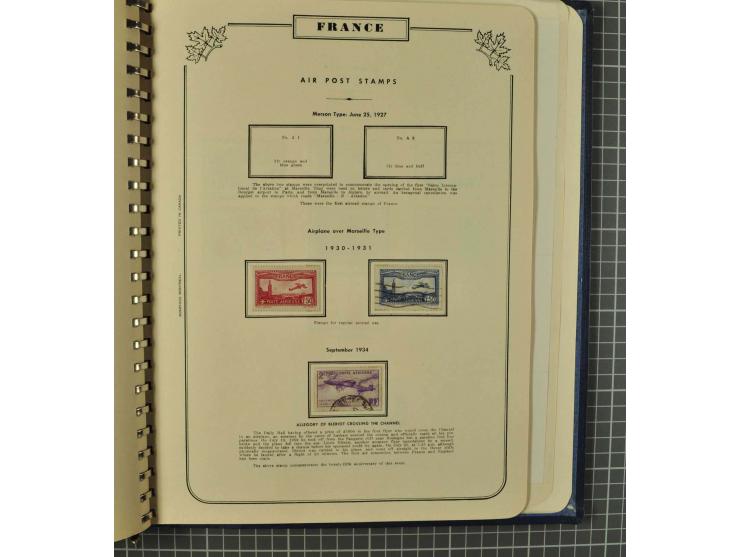 1849/1980 (ca.), umfangreiche Partie in4 großen Kartons, dabei Frankreich mit u.a. Mi.-Nr. 128-35 und Bl.3, viel UNO, USA, be