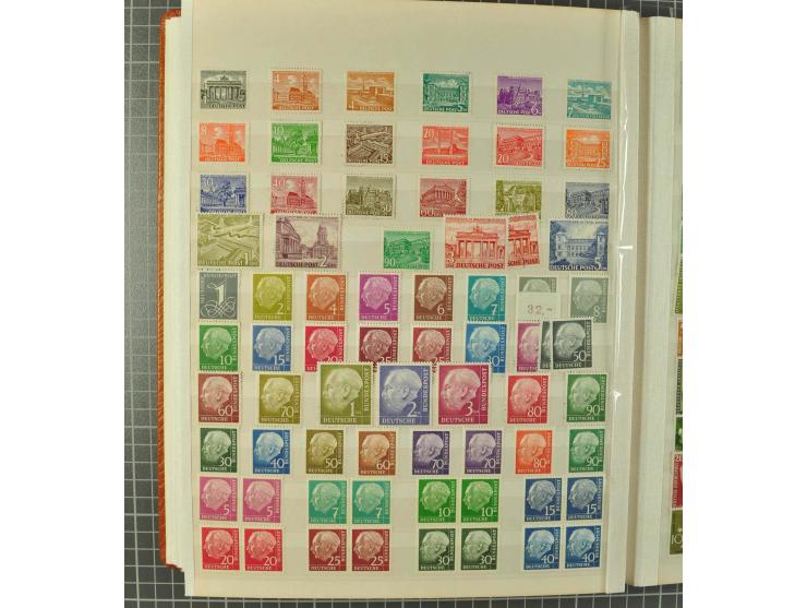 1849/1980 (ca.), umfangreiche Partie in4 großen Kartons, dabei Frankreich mit u.a. Mi.-Nr. 128-35 und Bl.3, viel UNO, USA, be
