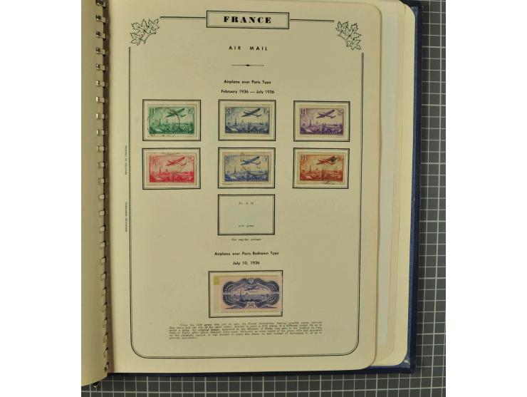 1849/1980 (ca.), umfangreiche Partie in4 großen Kartons, dabei Frankreich mit u.a. Mi.-Nr. 128-35 und Bl.3, viel UNO, USA, be