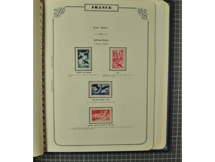 1849/1980 (ca.), umfangreiche Partie in4 großen Kartons, dabei Frankreich mit u.a. Mi.-Nr. 128-35 und Bl.3, viel UNO, USA, be