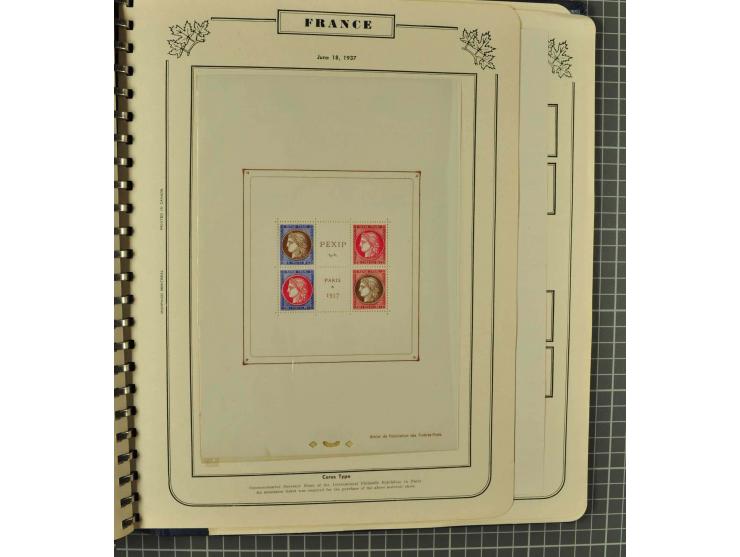 1849/1980 (ca.), umfangreiche Partie in4 großen Kartons, dabei Frankreich mit u.a. Mi.-Nr. 128-35 und Bl.3, viel UNO, USA, be