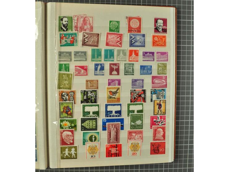 1849/1980 (ca.), umfangreiche Partie in4 großen Kartons, dabei Frankreich mit u.a. Mi.-Nr. 128-35 und Bl.3, viel UNO, USA, be