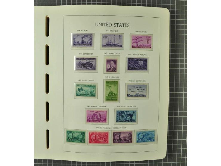 1849/1980 (ca.), umfangreiche Partie in4 großen Kartons, dabei Frankreich mit u.a. Mi.-Nr. 128-35 und Bl.3, viel UNO, USA, be