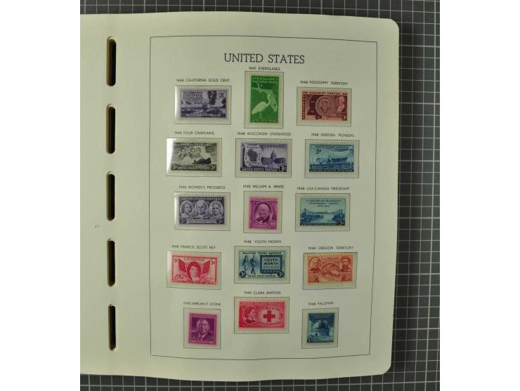 1849/1980 (ca.), umfangreiche Partie in4 großen Kartons, dabei Frankreich mit u.a. Mi.-Nr. 128-35 und Bl.3, viel UNO, USA, be