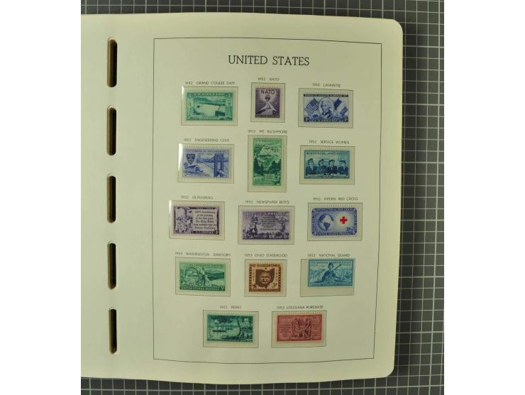 1849/1980 (ca.), umfangreiche Partie in4 großen Kartons, dabei Frankreich mit u.a. Mi.-Nr. 128-35 und Bl.3, viel UNO, USA, be