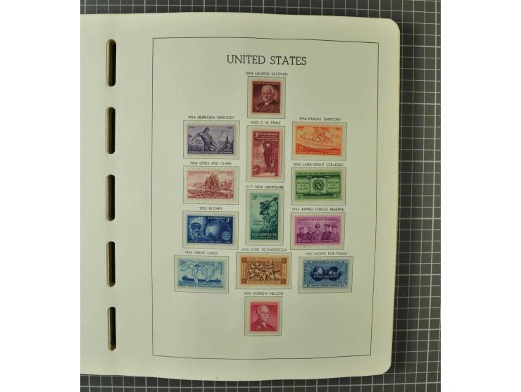 1849/1980 (ca.), umfangreiche Partie in4 großen Kartons, dabei Frankreich mit u.a. Mi.-Nr. 128-35 und Bl.3, viel UNO, USA, be