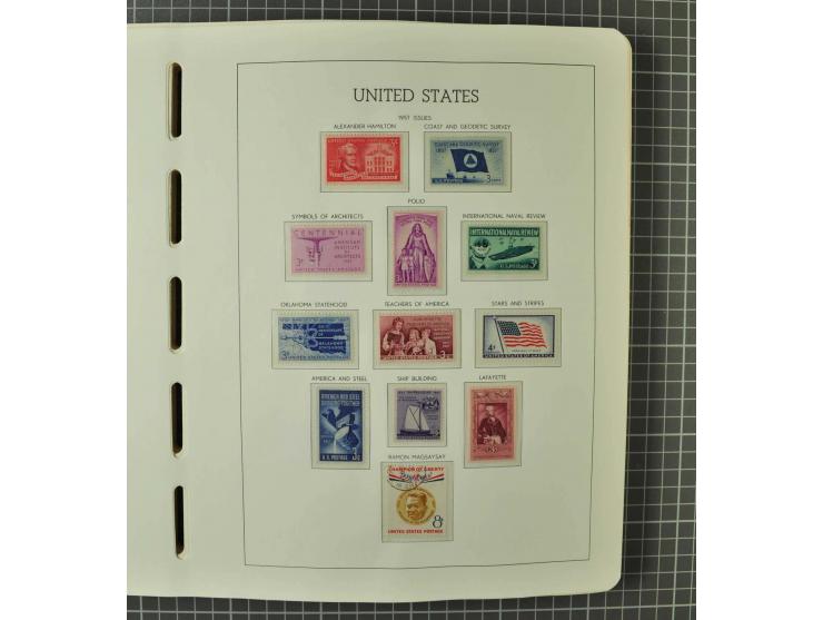1849/1980 (ca.), umfangreiche Partie in4 großen Kartons, dabei Frankreich mit u.a. Mi.-Nr. 128-35 und Bl.3, viel UNO, USA, be