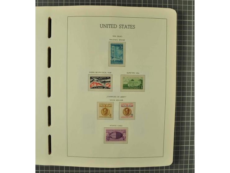 1849/1980 (ca.), umfangreiche Partie in4 großen Kartons, dabei Frankreich mit u.a. Mi.-Nr. 128-35 und Bl.3, viel UNO, USA, be