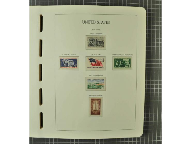 1849/1980 (ca.), umfangreiche Partie in4 großen Kartons, dabei Frankreich mit u.a. Mi.-Nr. 128-35 und Bl.3, viel UNO, USA, be