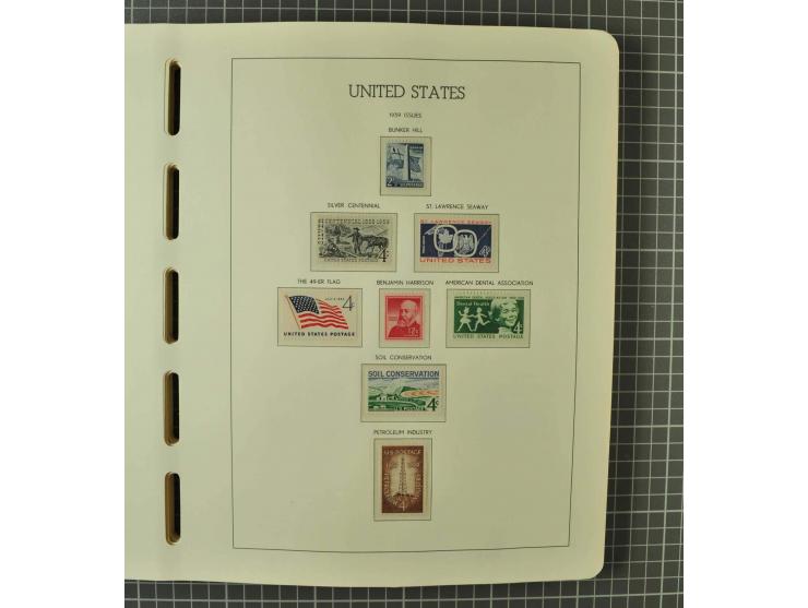 1849/1980 (ca.), umfangreiche Partie in4 großen Kartons, dabei Frankreich mit u.a. Mi.-Nr. 128-35 und Bl.3, viel UNO, USA, be