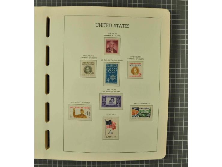 1849/1980 (ca.), umfangreiche Partie in4 großen Kartons, dabei Frankreich mit u.a. Mi.-Nr. 128-35 und Bl.3, viel UNO, USA, be