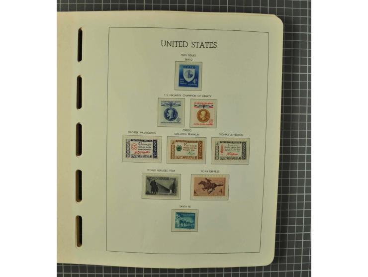 1849/1980 (ca.), umfangreiche Partie in4 großen Kartons, dabei Frankreich mit u.a. Mi.-Nr. 128-35 und Bl.3, viel UNO, USA, be