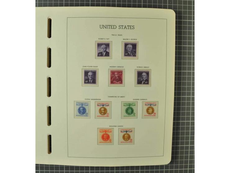 1849/1980 (ca.), umfangreiche Partie in4 großen Kartons, dabei Frankreich mit u.a. Mi.-Nr. 128-35 und Bl.3, viel UNO, USA, be
