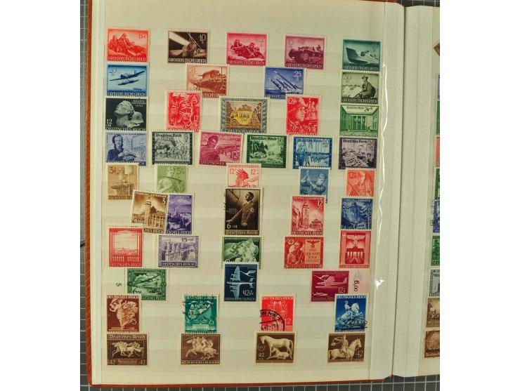 1849/1980 (ca.), umfangreiche Partie in4 großen Kartons, dabei Frankreich mit u.a. Mi.-Nr. 128-35 und Bl.3, viel UNO, USA, be