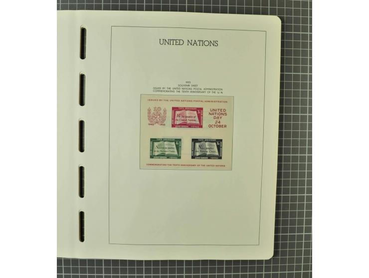 1849/1980 (ca.), umfangreiche Partie in4 großen Kartons, dabei Frankreich mit u.a. Mi.-Nr. 128-35 und Bl.3, viel UNO, USA, be