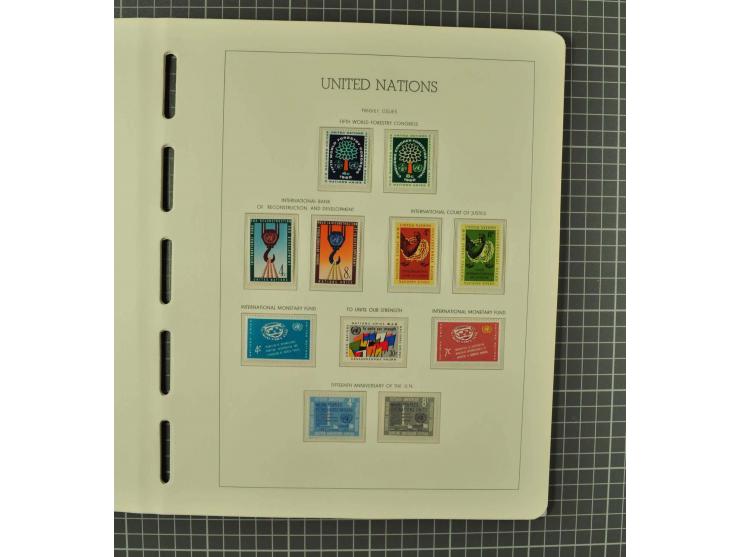 1849/1980 (ca.), umfangreiche Partie in4 großen Kartons, dabei Frankreich mit u.a. Mi.-Nr. 128-35 und Bl.3, viel UNO, USA, be