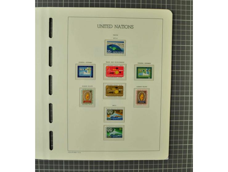 1849/1980 (ca.), umfangreiche Partie in4 großen Kartons, dabei Frankreich mit u.a. Mi.-Nr. 128-35 und Bl.3, viel UNO, USA, be