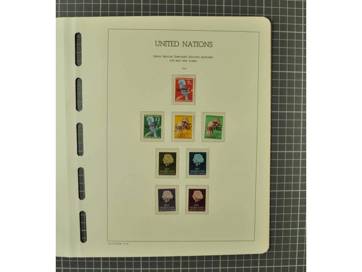 1849/1980 (ca.), umfangreiche Partie in4 großen Kartons, dabei Frankreich mit u.a. Mi.-Nr. 128-35 und Bl.3, viel UNO, USA, be
