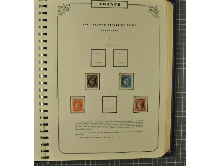 1849/1980 (ca.), umfangreiche Partie in4 großen Kartons, dabei Frankreich mit u.a. Mi.-Nr. 128-35 und Bl.3, viel UNO, USA, be