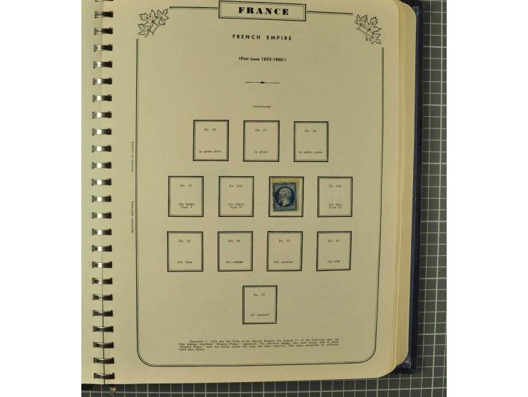 1849/1980 (ca.), umfangreiche Partie in4 großen Kartons, dabei Frankreich mit u.a. Mi.-Nr. 128-35 und Bl.3, viel UNO, USA, be