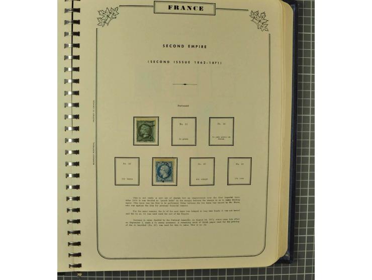 1849/1980 (ca.), umfangreiche Partie in4 großen Kartons, dabei Frankreich mit u.a. Mi.-Nr. 128-35 und Bl.3, viel UNO, USA, be