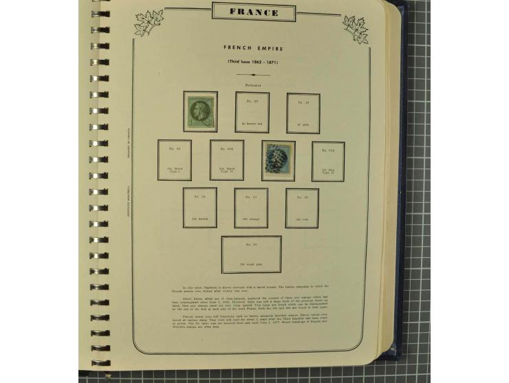 1849/1980 (ca.), umfangreiche Partie in4 großen Kartons, dabei Frankreich mit u.a. Mi.-Nr. 128-35 und Bl.3, viel UNO, USA, be