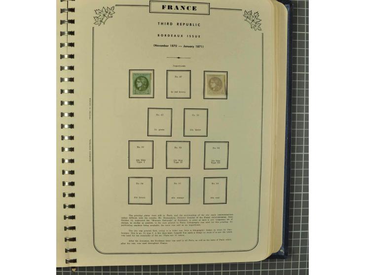 1849/1980 (ca.), umfangreiche Partie in4 großen Kartons, dabei Frankreich mit u.a. Mi.-Nr. 128-35 und Bl.3, viel UNO, USA, be
