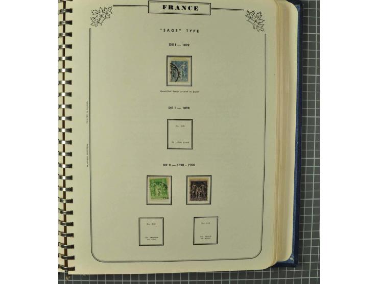 1849/1980 (ca.), umfangreiche Partie in4 großen Kartons, dabei Frankreich mit u.a. Mi.-Nr. 128-35 und Bl.3, viel UNO, USA, be