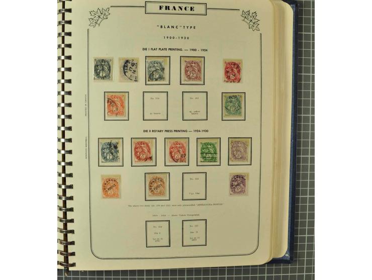 1849/1980 (ca.), umfangreiche Partie in4 großen Kartons, dabei Frankreich mit u.a. Mi.-Nr. 128-35 und Bl.3, viel UNO, USA, be