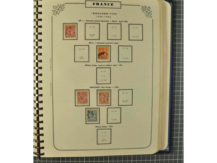 1849/1980 (ca.), umfangreiche Partie in4 großen Kartons, dabei Frankreich mit u.a. Mi.-Nr. 128-35 und Bl.3, viel UNO, USA, be
