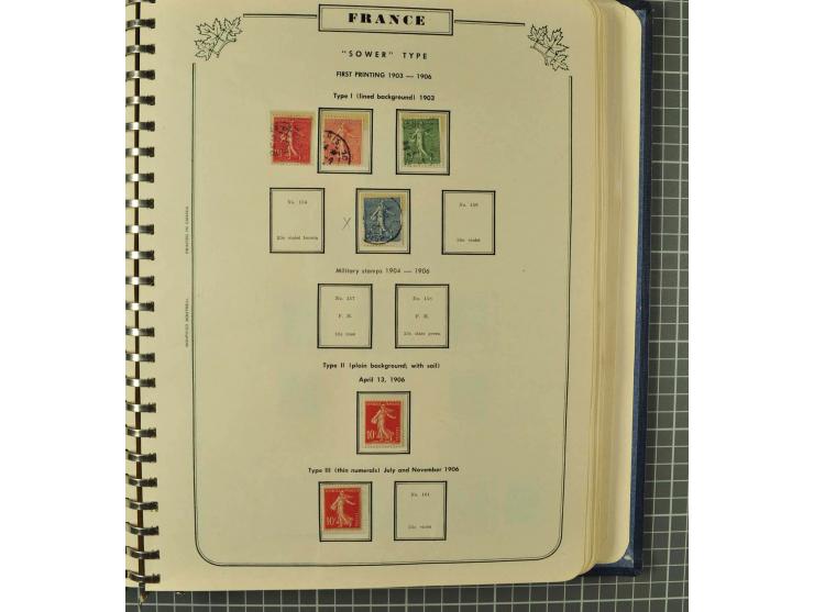 1849/1980 (ca.), umfangreiche Partie in4 großen Kartons, dabei Frankreich mit u.a. Mi.-Nr. 128-35 und Bl.3, viel UNO, USA, be