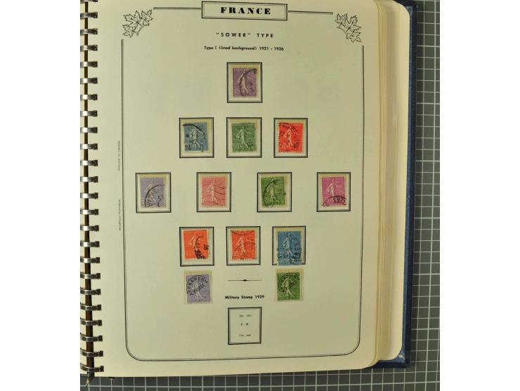1849/1980 (ca.), umfangreiche Partie in4 großen Kartons, dabei Frankreich mit u.a. Mi.-Nr. 128-35 und Bl.3, viel UNO, USA, be
