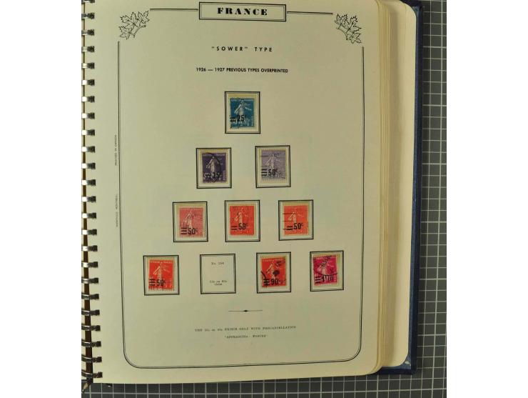 1849/1980 (ca.), umfangreiche Partie in4 großen Kartons, dabei Frankreich mit u.a. Mi.-Nr. 128-35 und Bl.3, viel UNO, USA, be